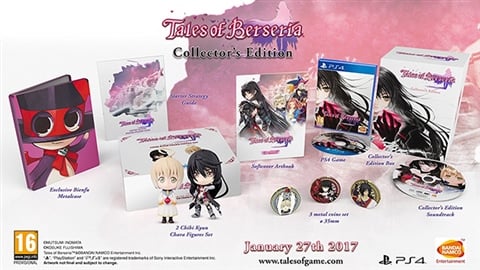 Tales of Berseria Collector's Ed. w/Figures, Coins, Artbook, Guide & OST