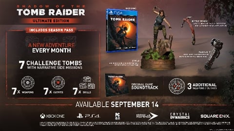 Shadow of the Tomb Raider Ult. Ed. w/Statue,BottleOpener,Torch&OST(No DLC)