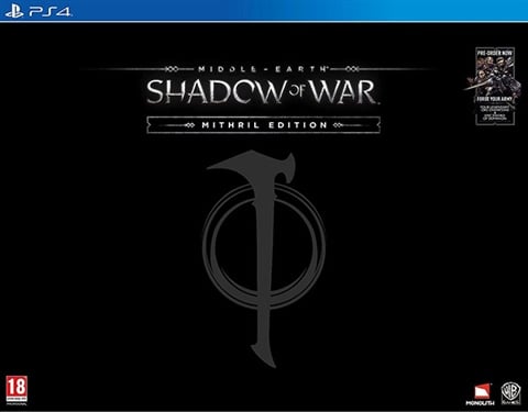 Middle-Earth: Shadow of War Mithril Ed. w/Statue, Ring, Lithographs & OST